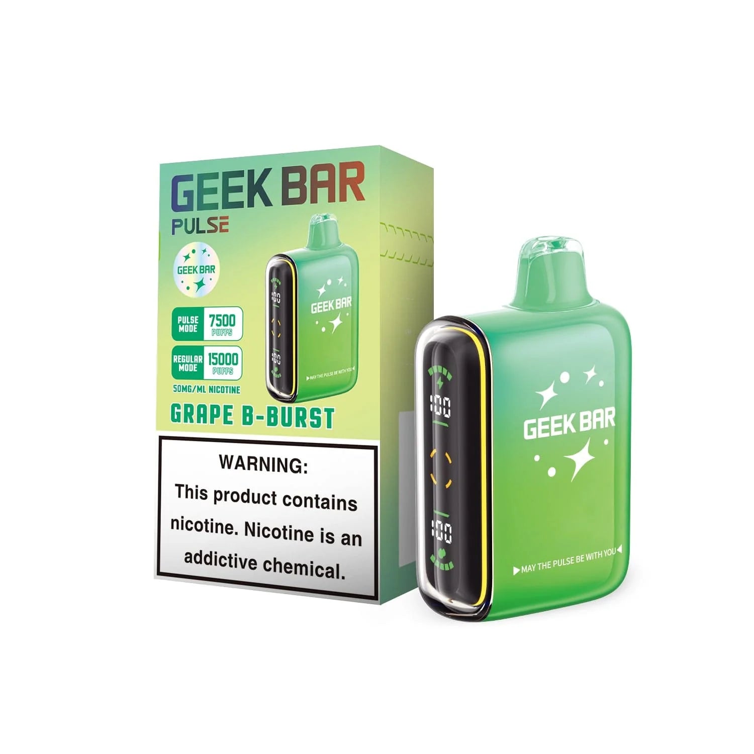 Geek Bar Pulse Grape B Burst Disposable Vape - Blaco Coral